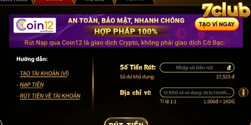 Rút Tiền 7club