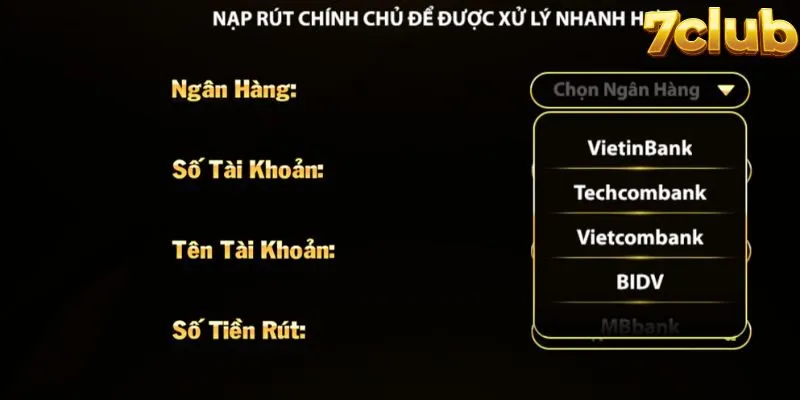 Rút Tiền 7club